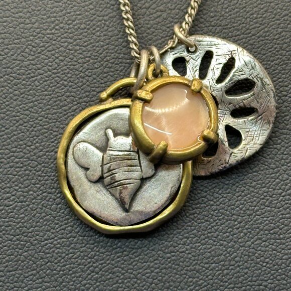 J. Jill 3-Charm Pendant Necklace.  Original Tag. - Picture 3 of 7